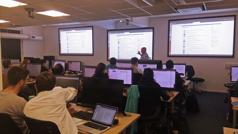 Interior of the Research Informatics Training Room